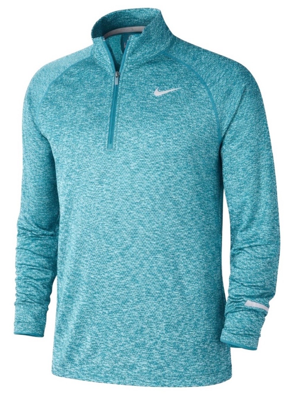 Nike Dri-FIT Quarter Zip Pullover Teal Heather Long Sleeve Running Top Men’s XL